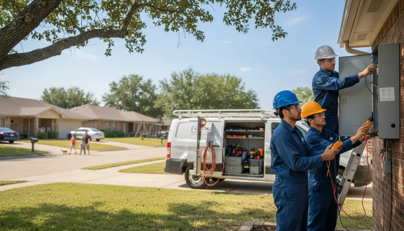 Certified electrician providing emergency electrical services in Woodson, IL